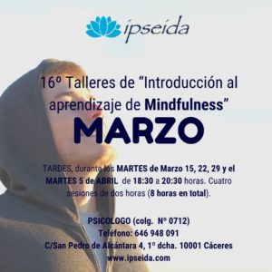 16º Talleres de Introducción al aprendizaje de Mindfulness